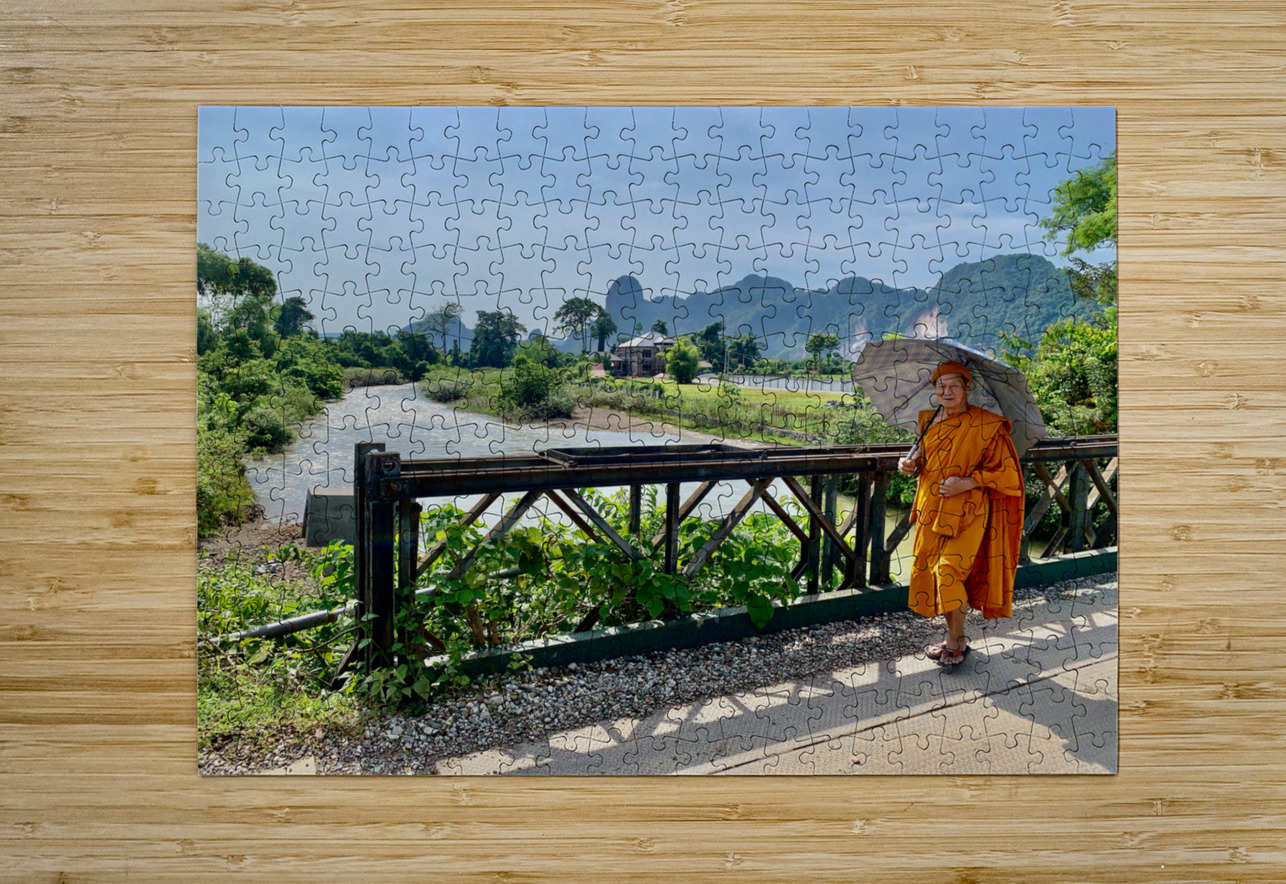 Monk Taking a Walk Jimmy Roy Photos Puzzle printing