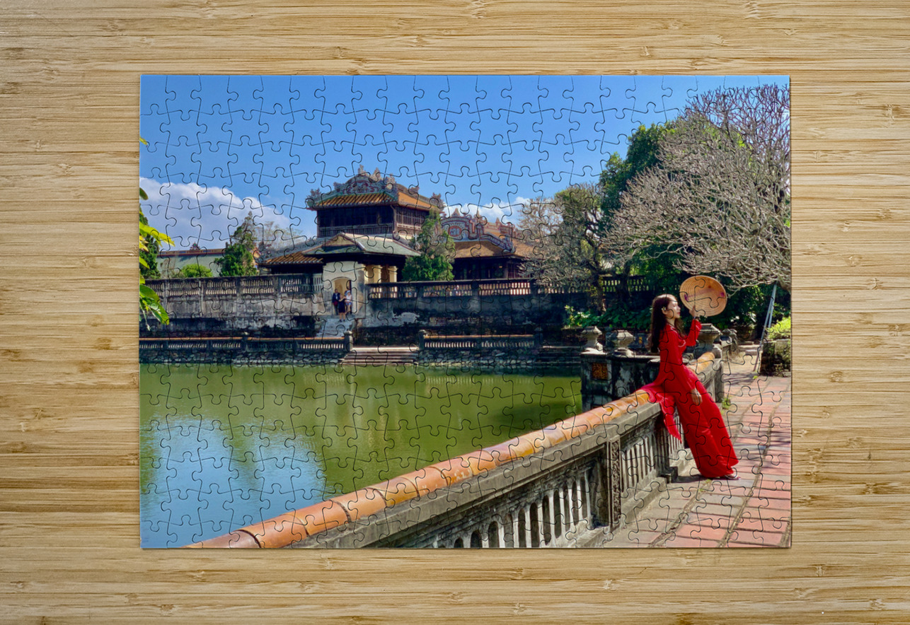 The Lady in Red Vietnam Jimmy Roy Photos Puzzle printing