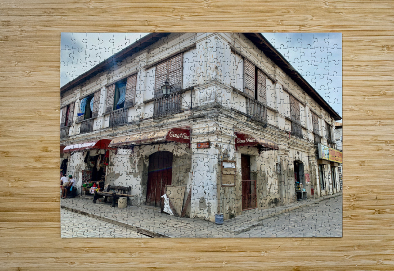 Vigan Street Corner Philippines Jimmy Roy Photos Puzzle printing