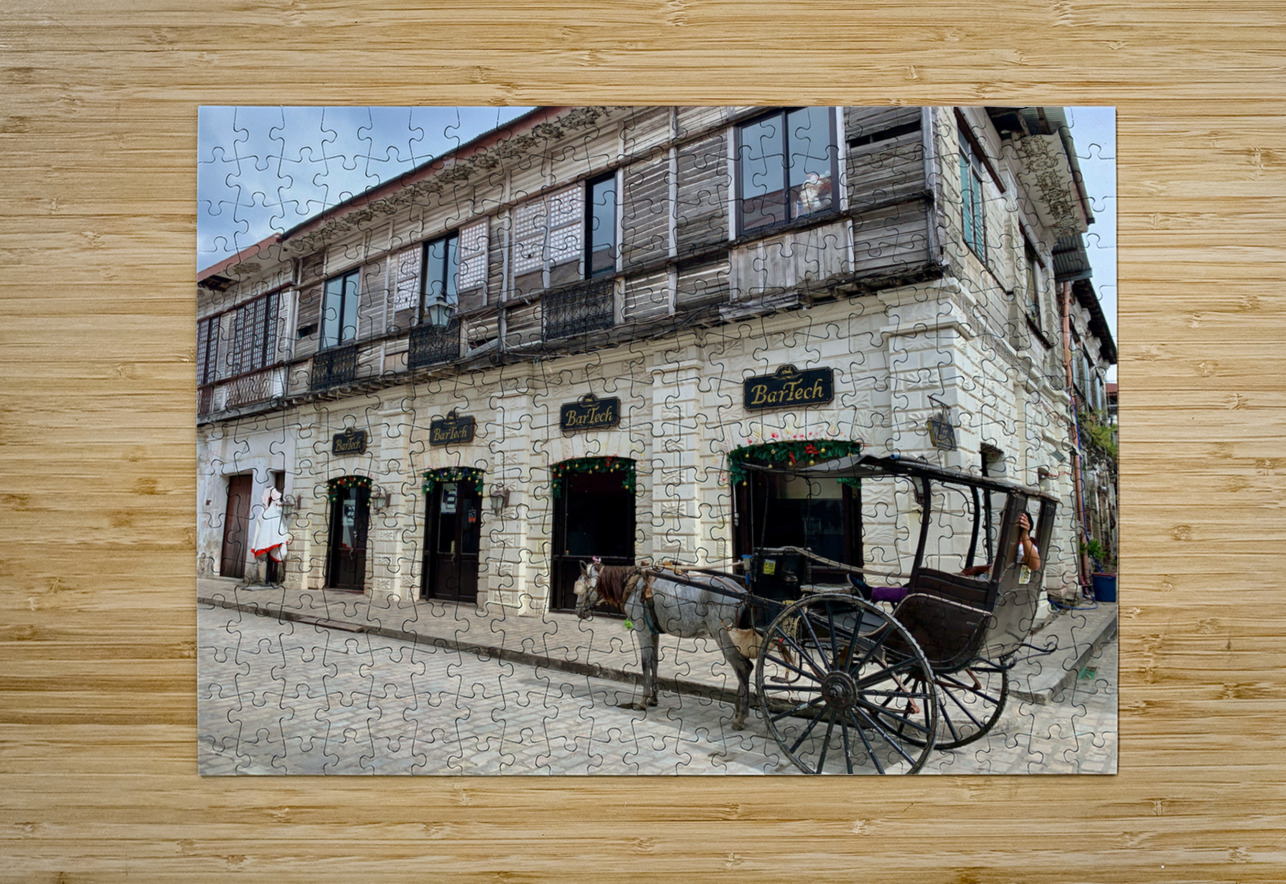 Horse Around Vigan Philippines 2 Jimmy Roy Photos Puzzle printing