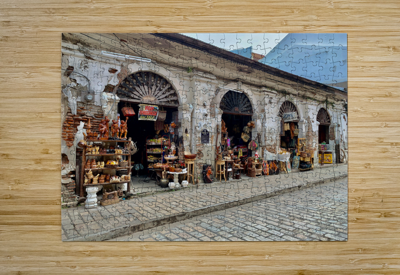 Shops in Vigan Philippines Jimmy Roy Photos Puzzle printing