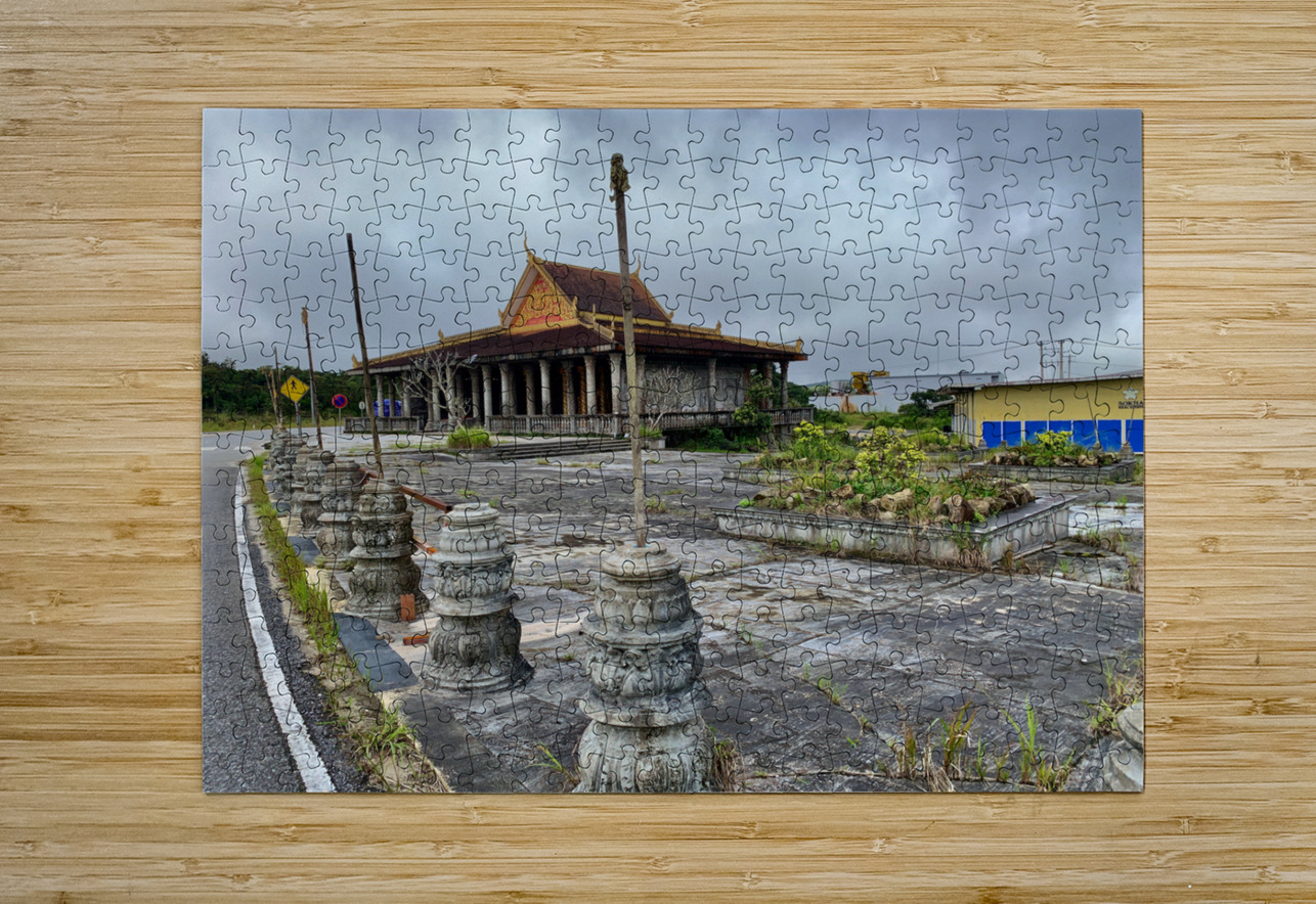 Temple in Bokor Cambodia Jimmy Roy Photos Puzzle printing