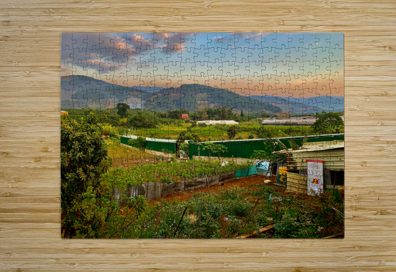 Gardens Mountains  Sunset Jimmy Roy Photos Puzzle printing