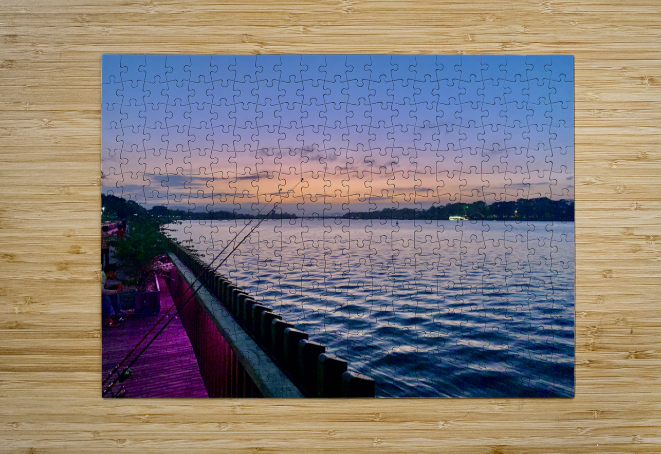 Fishing at Sunset Jimmy Roy Photos Puzzle printing