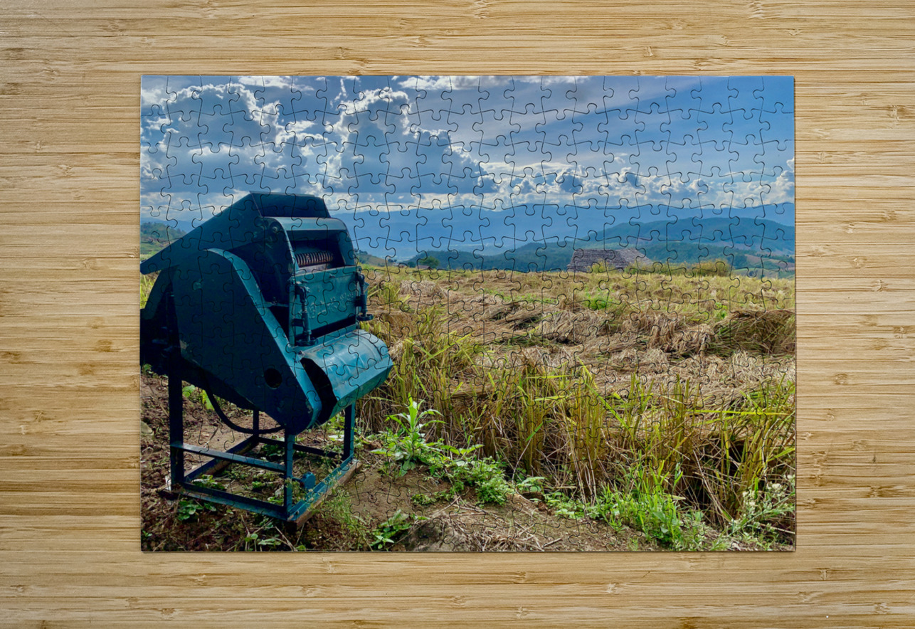Rice Mill in the Field Jimmy Roy Photos Puzzle printing