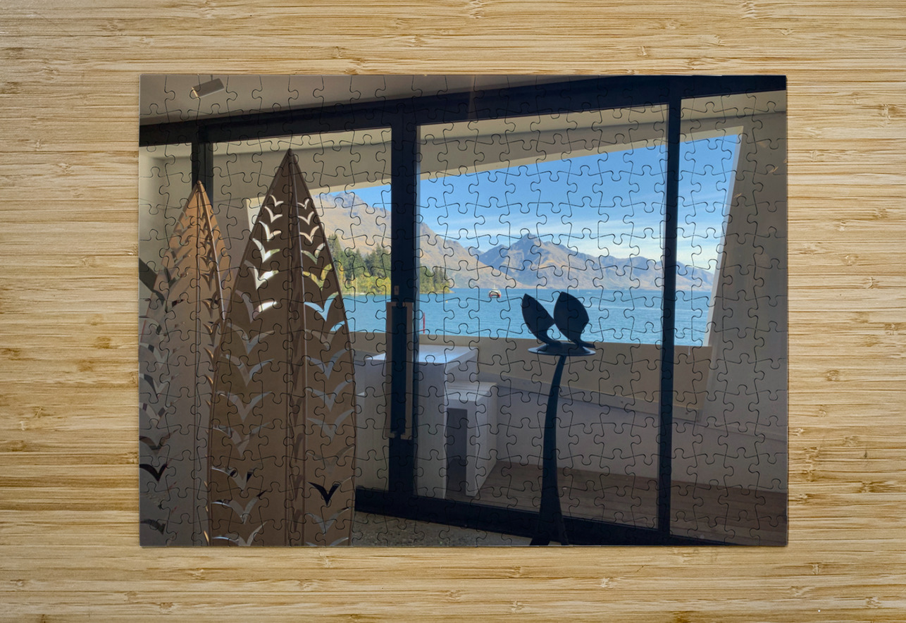 Queenstown Lake by the Window Jimmy Roy Photos Puzzle printing