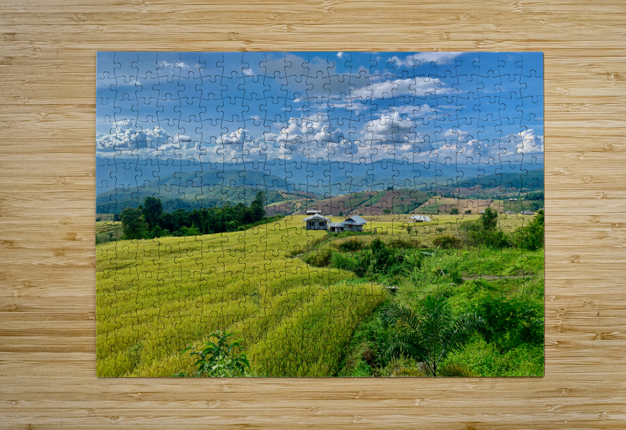 Village in the Rice Fields 3 Jimmy Roy Photos Puzzle printing