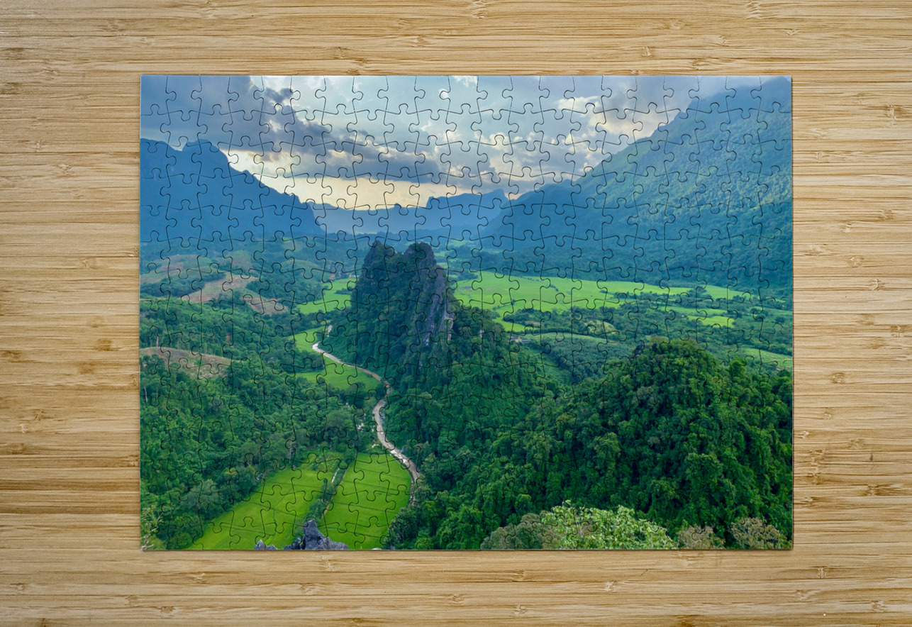 Nam Xay Viewpoint Vang Vieng Laos 1 Jimmy Roy Photos Puzzle printing