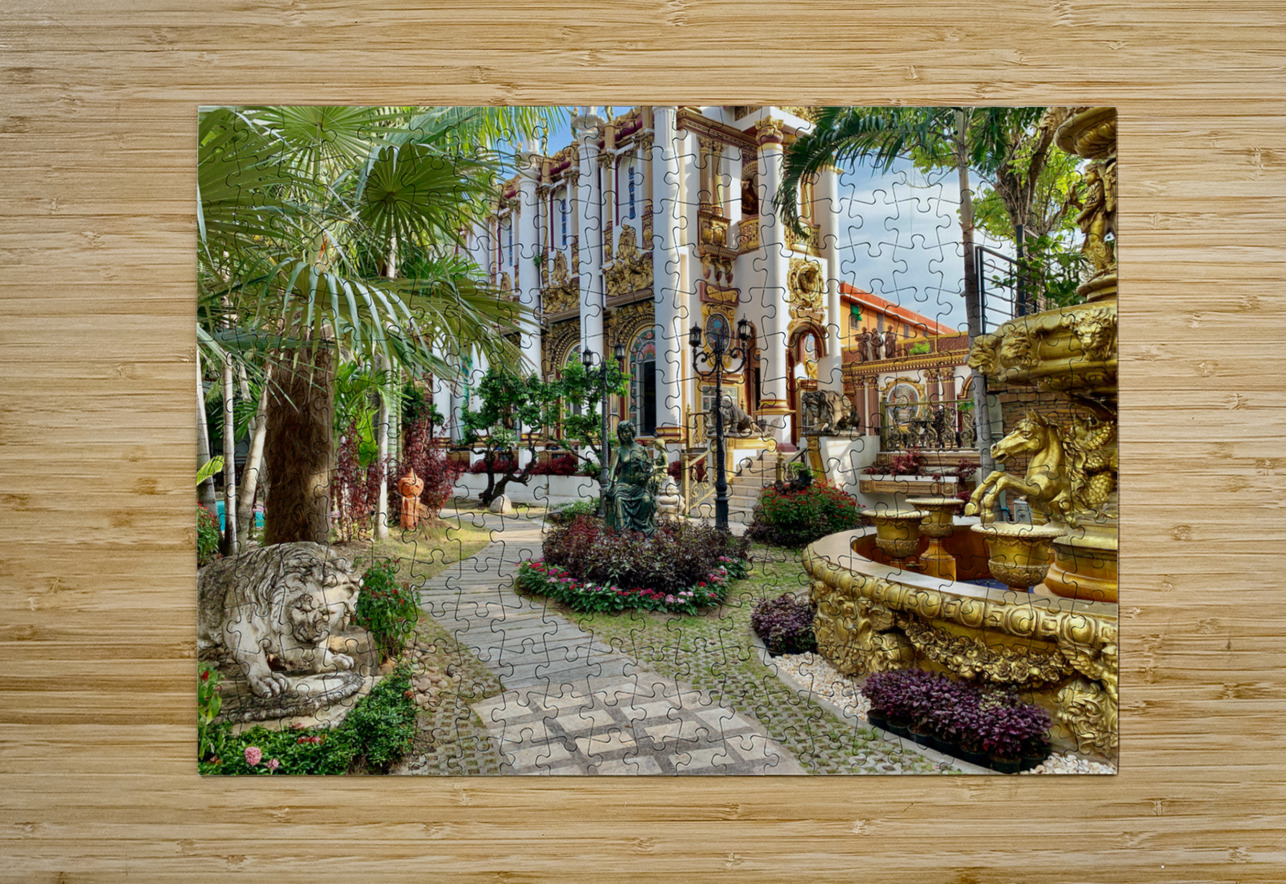 Beautiful Thai Temple Garden Jimmy Roy Photos Puzzle printing