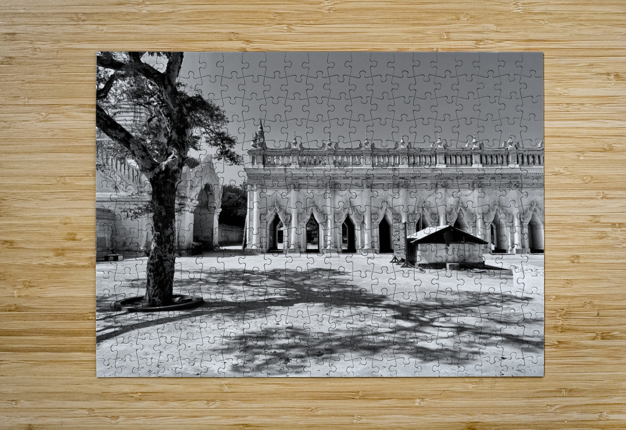 BW Ananda Pagoda Myanmar Jimmy Roy Photos Puzzle printing