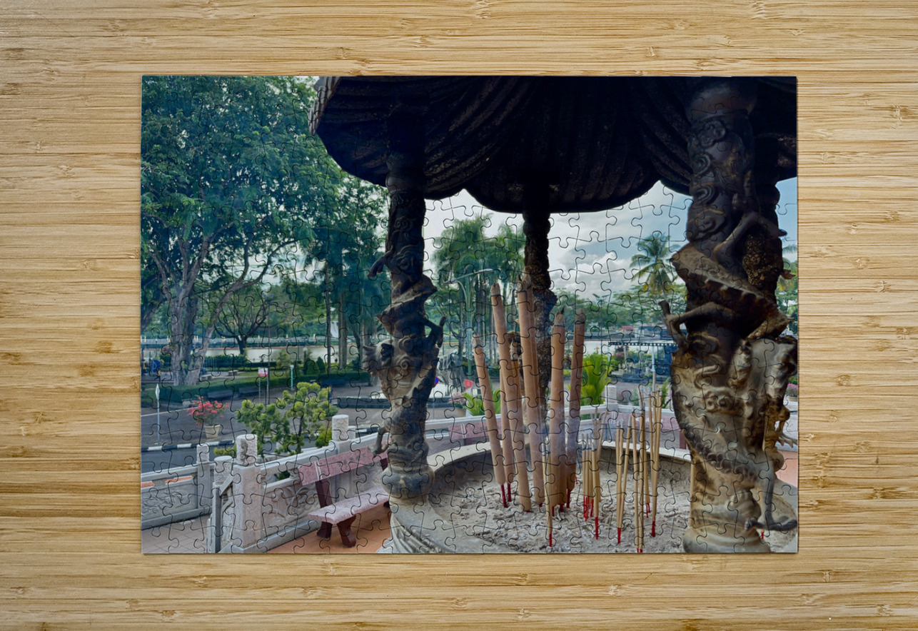 Burning Incense Kuching Borneo Jimmy Roy Photos Puzzle printing
