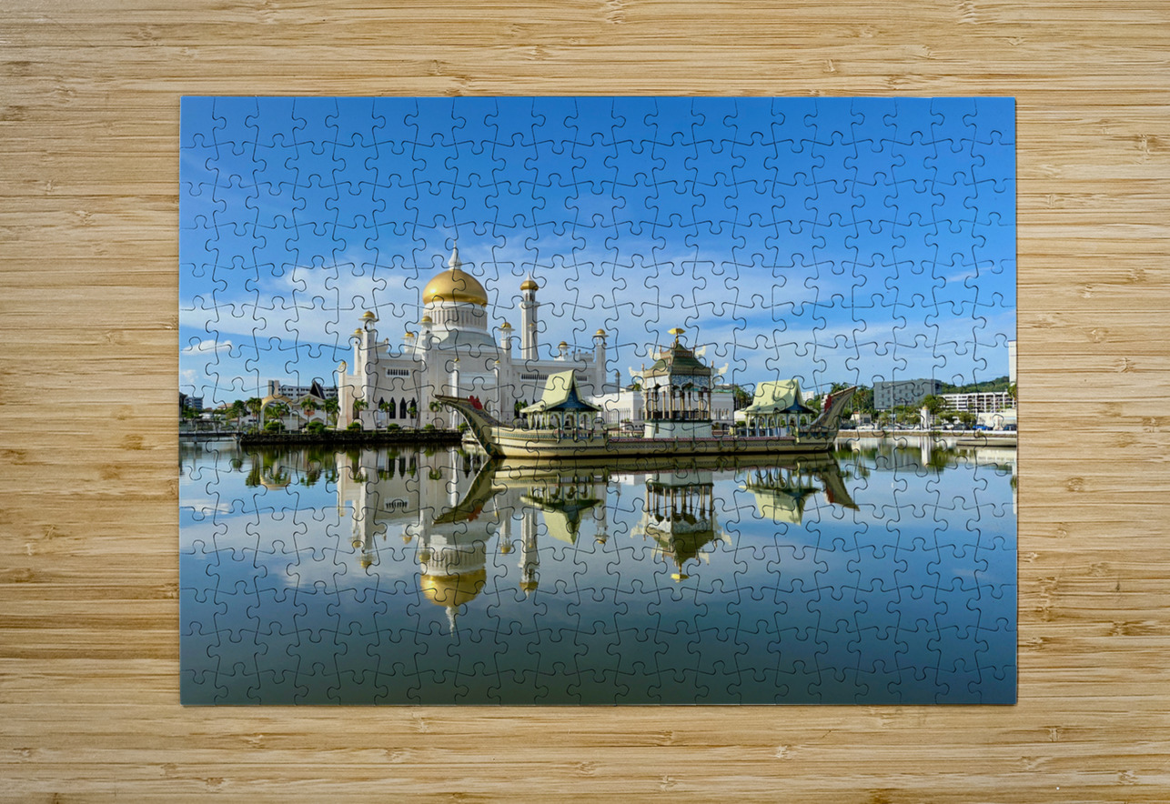 Omar Ali Saifuddien Mosque Collection Brunei 1 Jimmy Roy Photos Puzzle printing