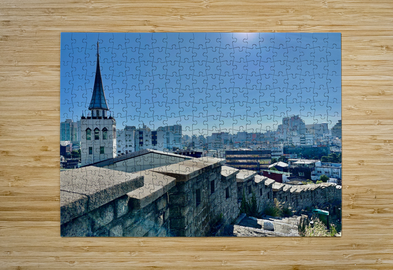 City View Behind the Wall Seoul South Korea 2 Jimmy Roy Photos Puzzle printing