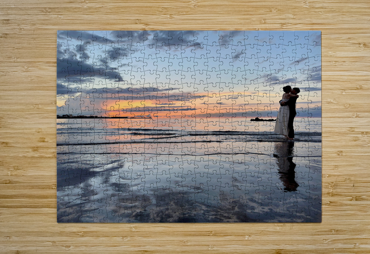 Newlyweds Sunset Beach Jeju South Korea 5 Jimmy Roy Photos Puzzle printing