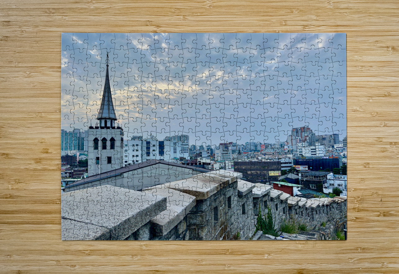 City View Behind the Wall Seoul South Korea 3 Jimmy Roy Photos Puzzle printing