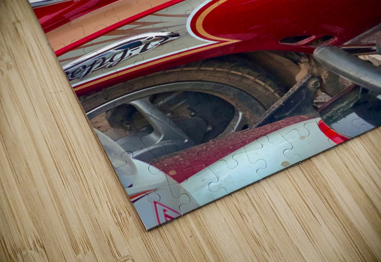 The Little Girl and the Motorbikes.  Jimmy Roy Photos Puzzle