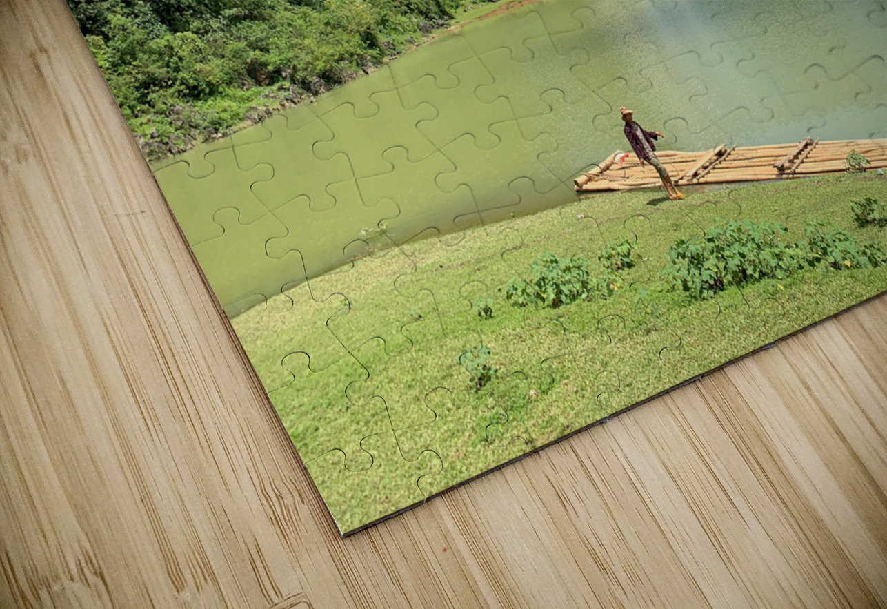 Bamboo Raft in the Mountains Jimmy Roy Photos Puzzle