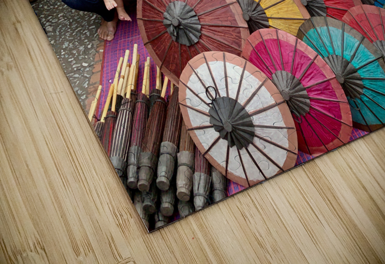 Selling Umbrellas Jimmy Roy Photos Puzzle