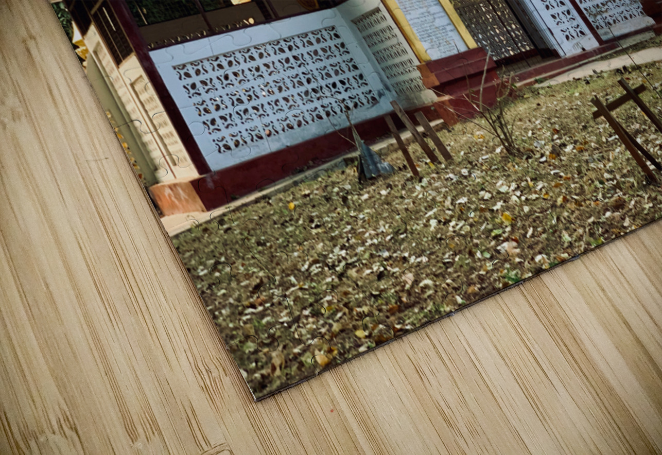 Dog Going to Temple Jimmy Roy Photos Puzzle