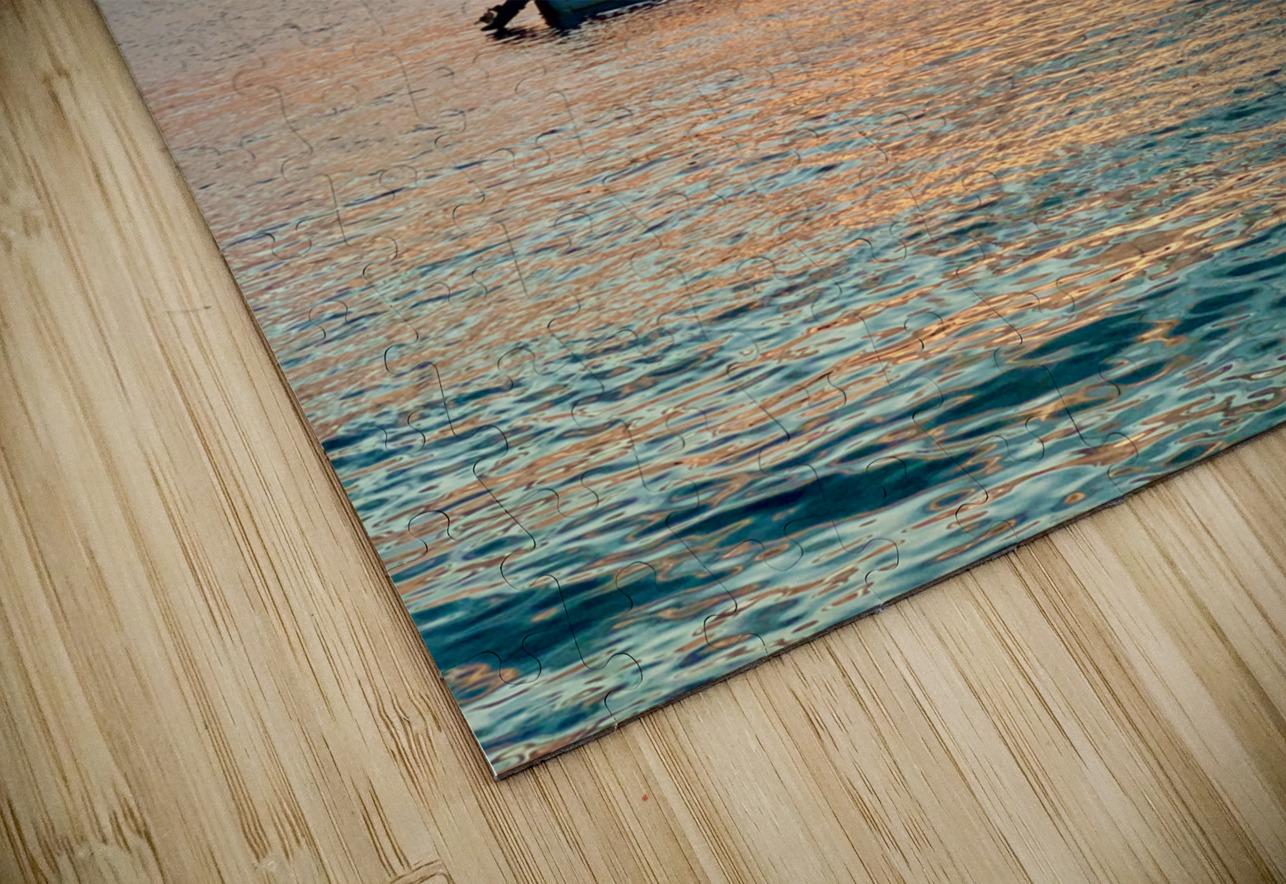 Lonely Boat at Sunset Jimmy Roy Photos Puzzle