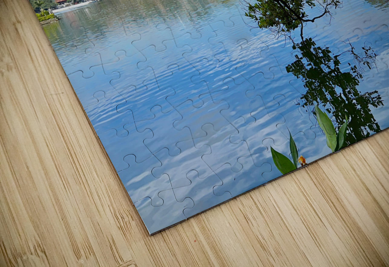 Ulupen Geya on Kandy Lake 1 Jimmy Roy Photos Puzzle