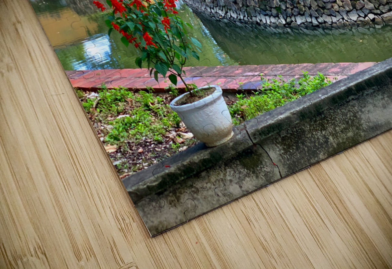 Fortified Red Flowers Jimmy Roy Photos Puzzle