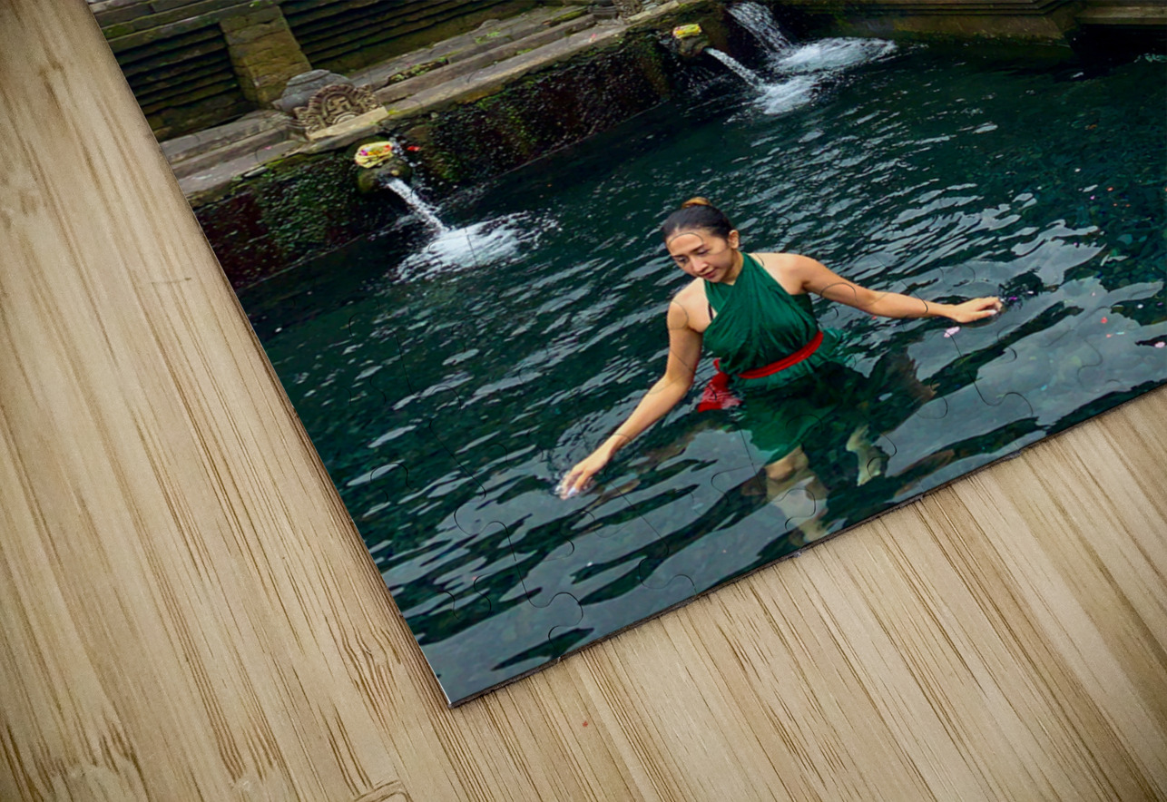 Lady in Balinese Holy Water Jimmy Roy Photos Puzzle