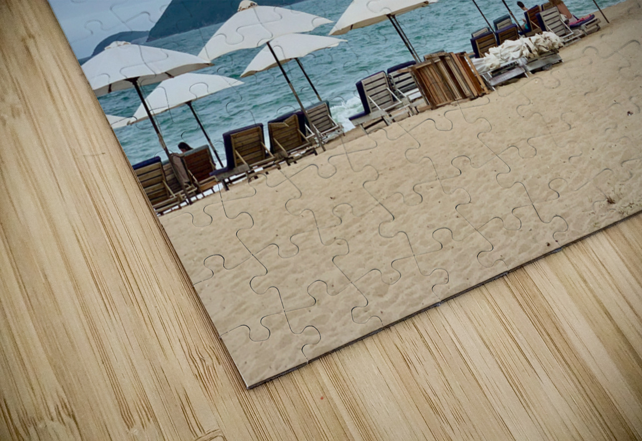 Long Chairs on the Beach Jimmy Roy Photos Puzzle