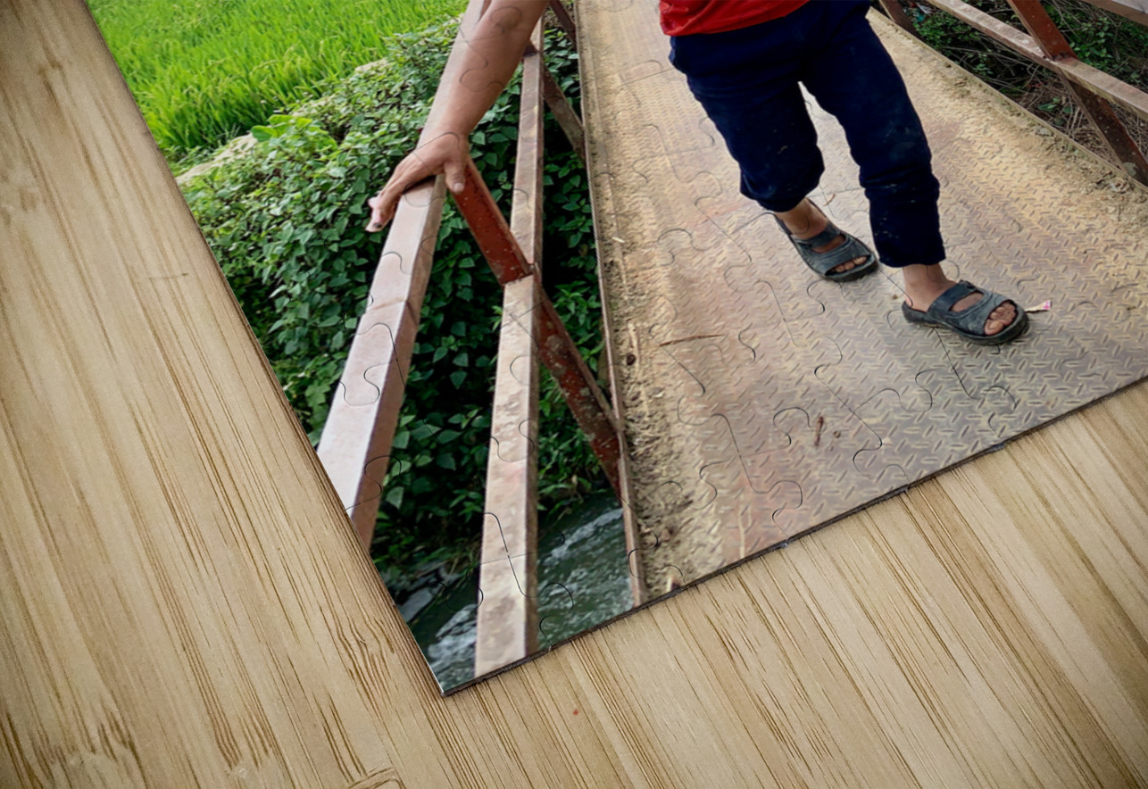 Carry the Log with a Smile Jimmy Roy Photos Puzzle