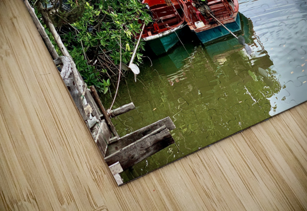 Boats Waiting on the River Jimmy Roy Photos Puzzle