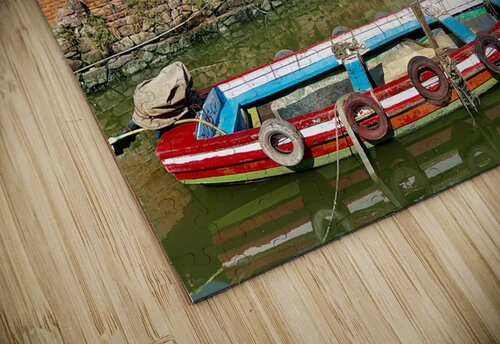 Colourful Boat on the Water Jimmy Roy Photos puzzle