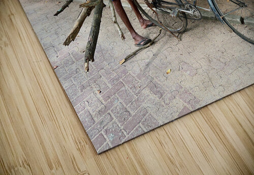 Wood Delivery on Bike Jimmy Roy Photos puzzle