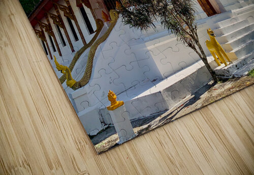 Beautiful Buddhist Temple in Muang Ngoy Laos Jimmy Roy Photos puzzle