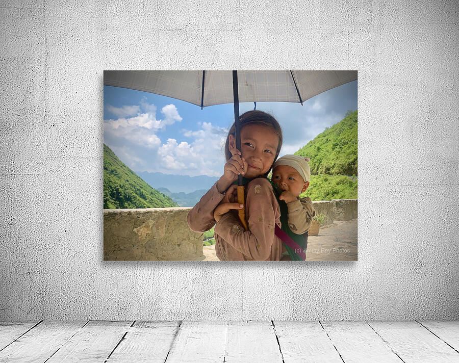 Umbrella Baby Girl Wall Preview