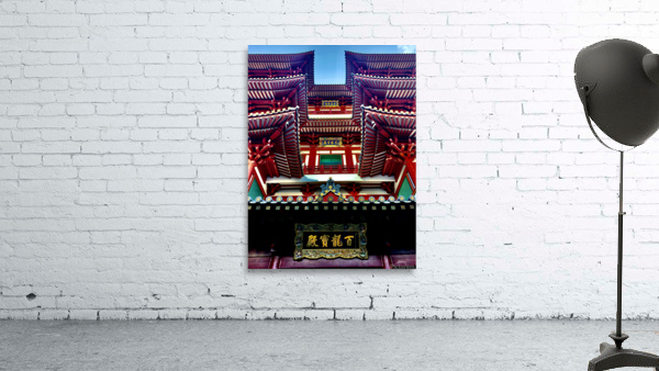 Red and White Chinese Temple Wall Preview