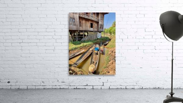 Slim Boats Parked Wall Preview