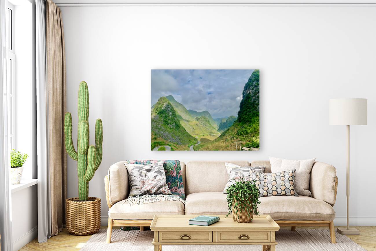 Windy Road in the Mountains Reproduction