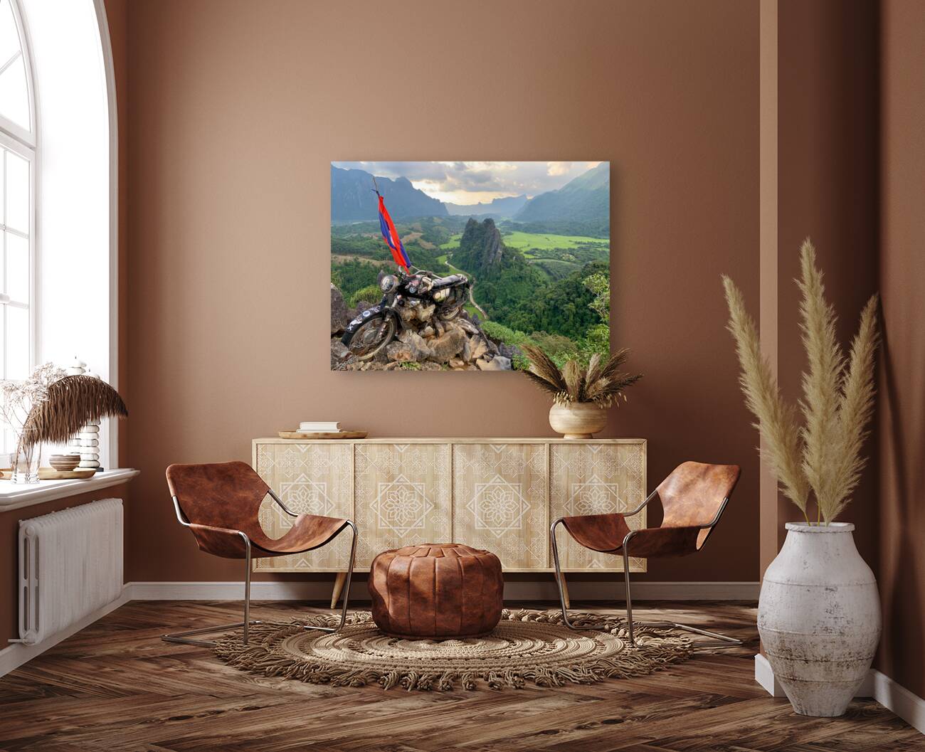 Nam Xay Viewpoint Vang Vieng Laos 2 Reproduction