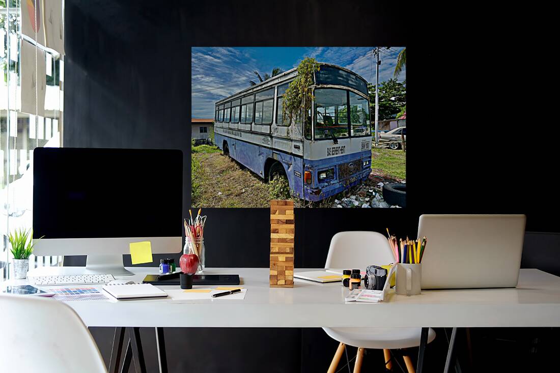 Abandoned City Bus Sandakan Reproduction