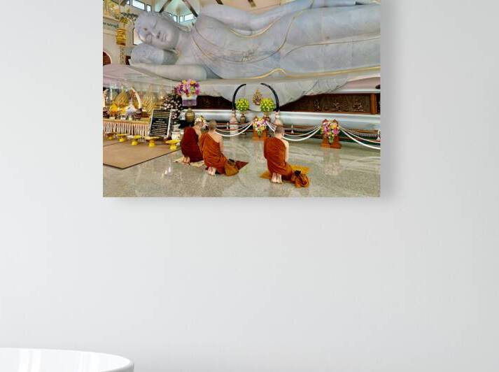 Praying White Buddha by Jimmy Roy Photos