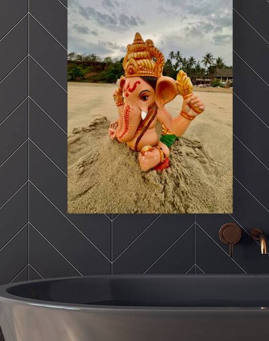 Ganesh on the Beach by Jimmy Roy Photos