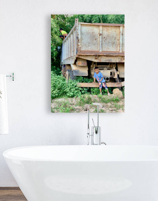 Playing with the Big Truck by Jimmy Roy Photos