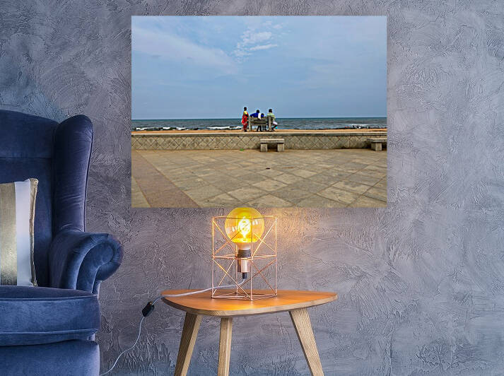 Family Bench at the Beach by Jimmy Roy Photos