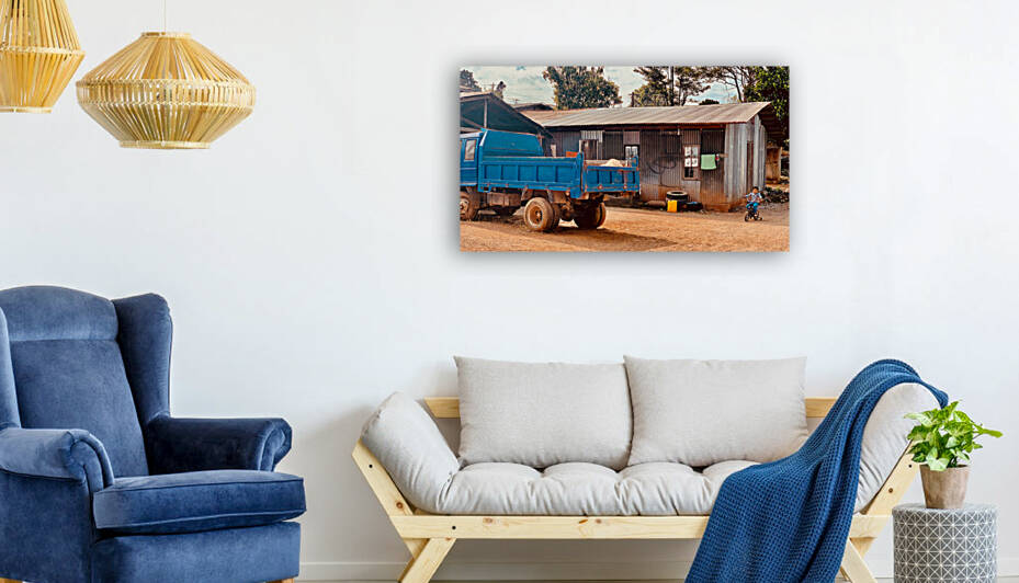 Its a Blue Truck Kid by Jimmy Roy Photos