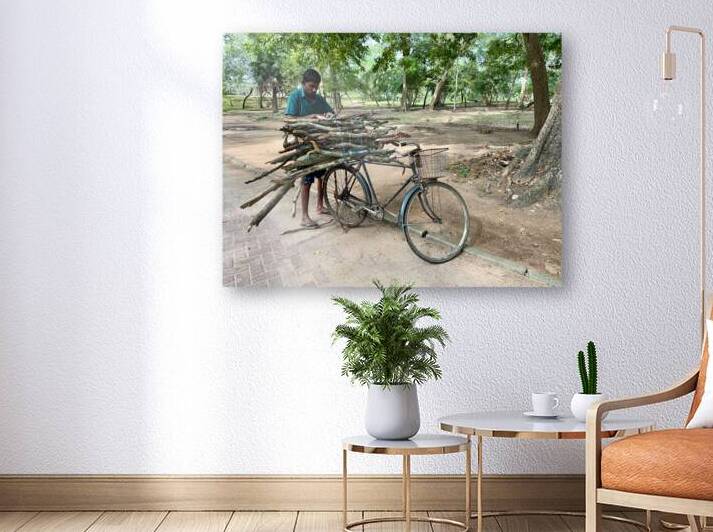 Wood Delivery on Bike by Jimmy Roy Photos