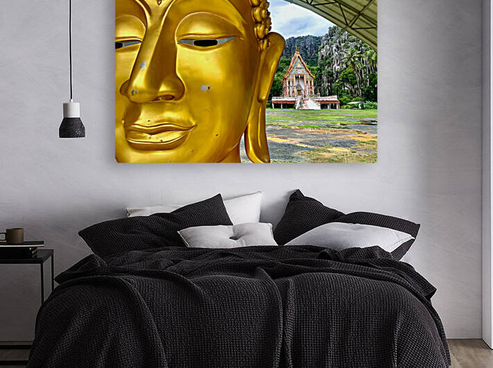 The Temple Behind Buddha by Jimmy Roy Photos