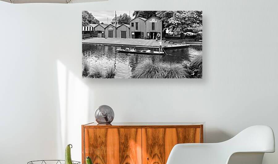 BW Gondola on the River by Jimmy Roy Photos