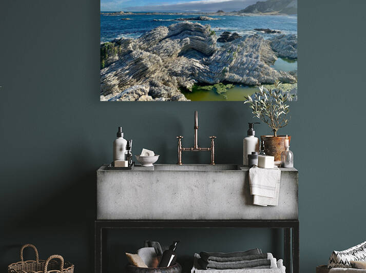 Light Gray Pancake Rocks by Jimmy Roy Photos