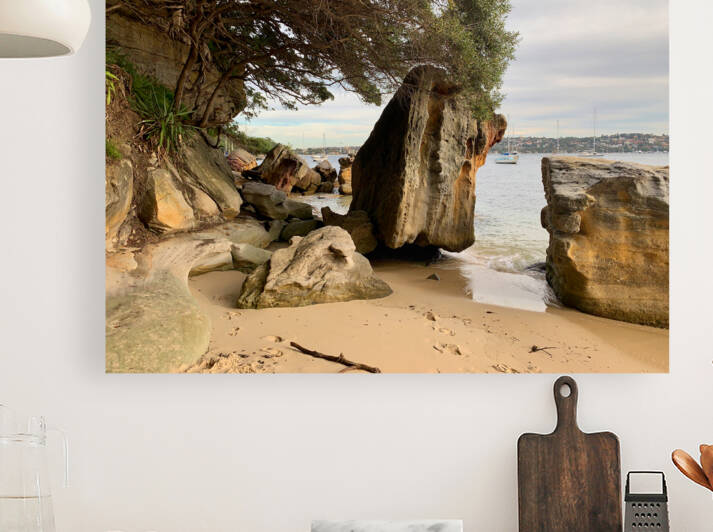 Sideway Rock on the Beach by Jimmy Roy Photos