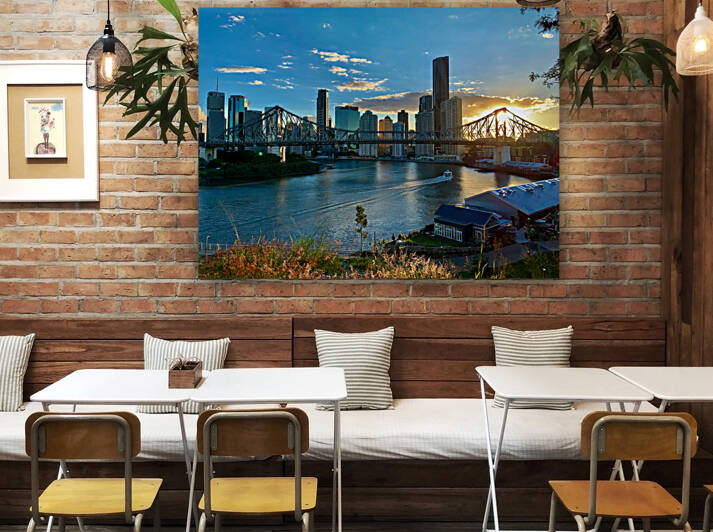 Brisbane Bridge at Sunset by Jimmy Roy Photos